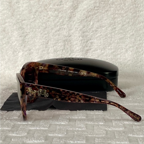 NWT COACH PETAL TORTOISE L1083 SUNGLASSES & CASE - Picture 13 of 15